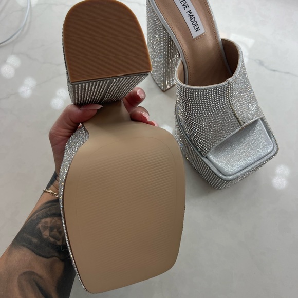 Steve Madden Glitter platforms NWOT - Picture 3 of 3